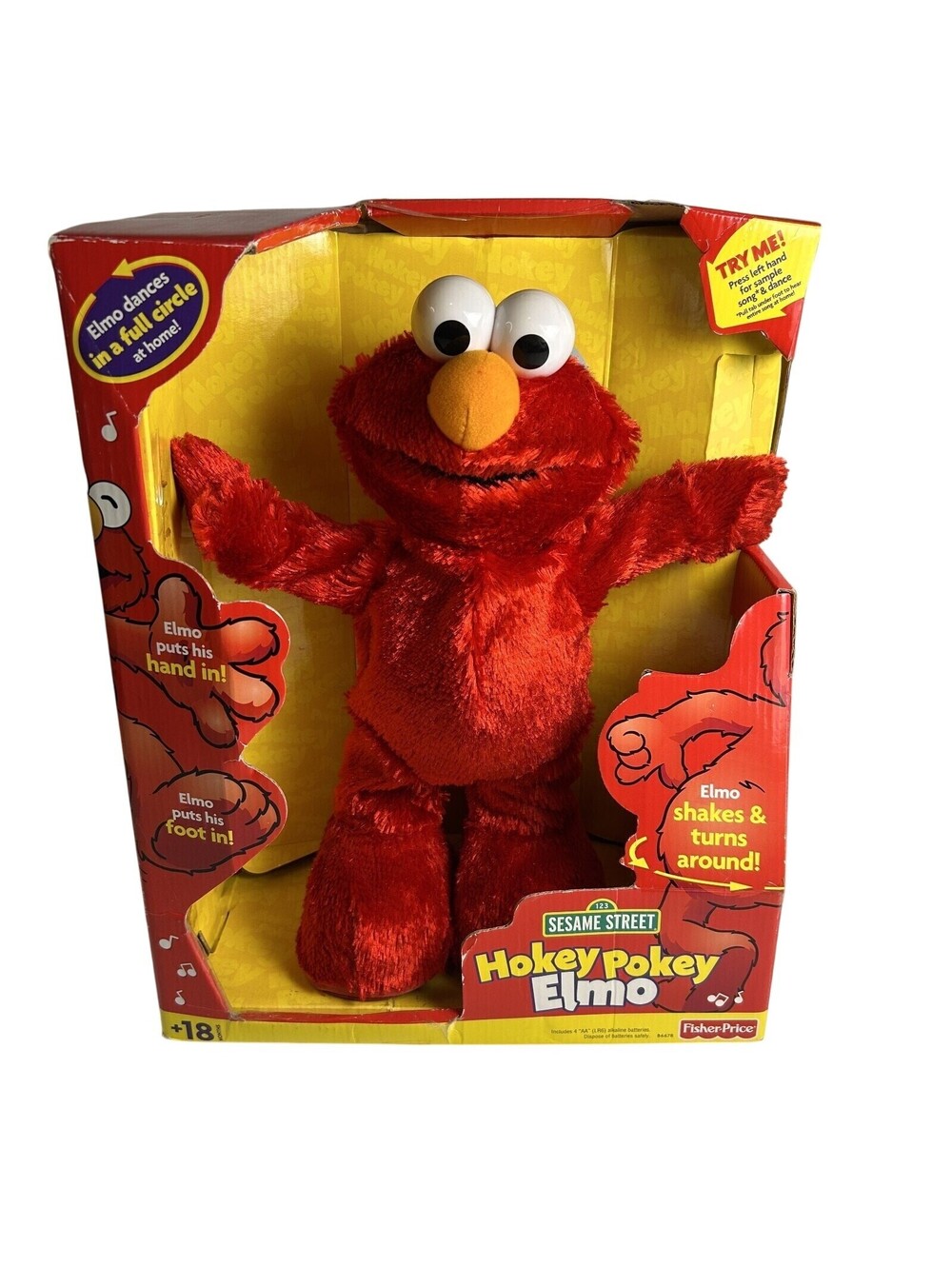 Vintage 2002 Hokey Pokey Elmo Fisher Price Sesame Street Collectible with Box